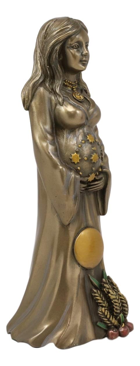 Ebros Celtic Sacred Lunar Cycle Triple Goddess Statue (Mother) 6.5" Height