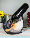 South Pole Acrobatic Drunken Tuxedo Emperor Penguin Wine Bottle Holder 8.5"L