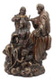 Ebros Gift Heavenly Coronation of The Virgin Statue Mother Mary Queen of Heaven with Jesus and God Sculpture Exaltation of The Holy Mother Figurine Catholic Religious Altar Decor Sculpture