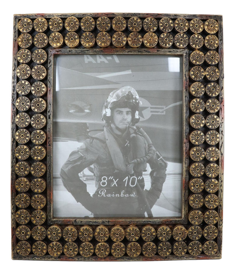 Rustic Western Wild West 12 Gauge Shotgun Bullet Casings 8"X10" Picture Frame