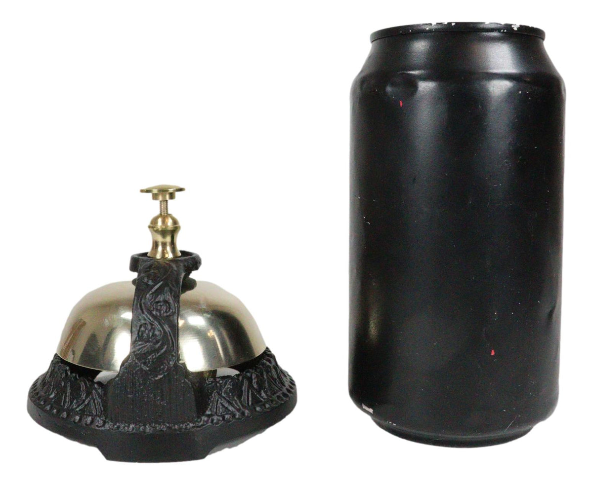 Vintage Antique Style Ornate Victorian Small Front Desk Hotel Bell Paperweight