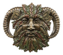 Ebtos Horned God Autumn Fall Season Greenman Spirit Wall Decor Plaque 7"Wide