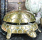 Metal Nautical Vintage Look Turtle Tortoise Paperweight Desk Counter Clerk Bell