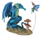 Amy Brown Strange Encounter Blue Dragon With Toadstool Pixie Fairy Figurine