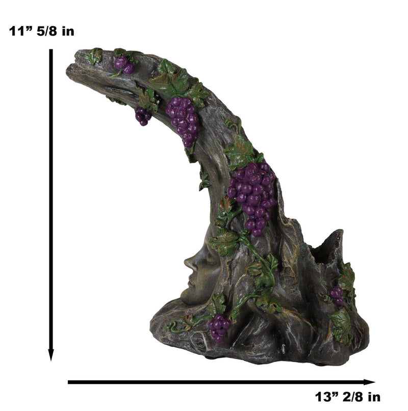 Celtic Forest Tree Ent Greenwoman Bacchus Wine Glasses and Bottle Holder Valet