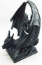 Ebros Crouching Dragon Cell Phone Figurine In Faux Stone Resin Desktop Decor