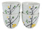 Ebros Japanese Yellow Cherry Blossom Sakura Blossoms Ceramic Tea Pot & 4 Cups