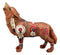 Tribal Warpath Native Howling Wolf Totem Spirit Figurine Collection 6.25"L