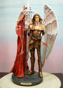 Ebros Large Archangel Saint Raphael With Spear And Faith Shield Statue God's Healing