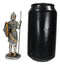 Pewter Medieval Halberdier Knight Guard With Pole Spear And Shield Figurine