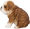 Ebros 5"H Realistic Animal Bulldog Puppy Collectible Home Decor Figurine