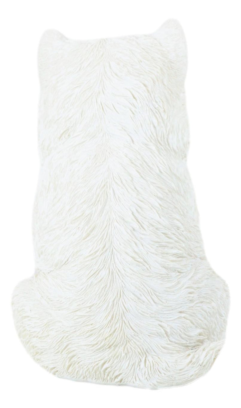 Sitting West Highland Terrier White Westie Puppy Dog Decorative Figurine