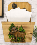 Ebros Western Moose By Pine Trees Forest And Trail Wall Planter Or Mail Holder