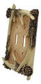 Ebros Set of 2 Rustic Forest Deer Antlers Double Outlets Receptacle Plate Covers