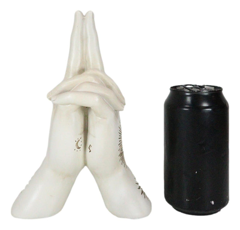 Psychic Fortune Teller Chirology Palmistry Hand Palm Gun Formation Figurine