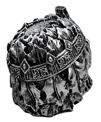 Ebros Greenman King Skull Ashtray 4.25"L Cigarette Ash Tray Collectible Celtic