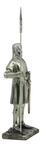Medieval Holy Roman Empire Crusader Pikeman Statue Suit Of Armor Halberdier