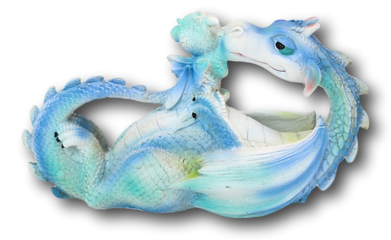 Ebros Lovely Dragon Mother with Baby Dragon Motherhood Family Resin Figurine