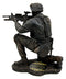 Ebros 5.5" Height Military American Soldier Aiming Rifle Figurine Patriot War Hero