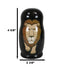 Ebros Gift Black Safari Jungle Animals Cats Lion Tiger Cheetah Jaguar Tabby Cat Wooden Toy Stacking Nesting Dolls 5 Piece Set Hand Painted Wood Decorative Collectible Matryoshka Doll Toys