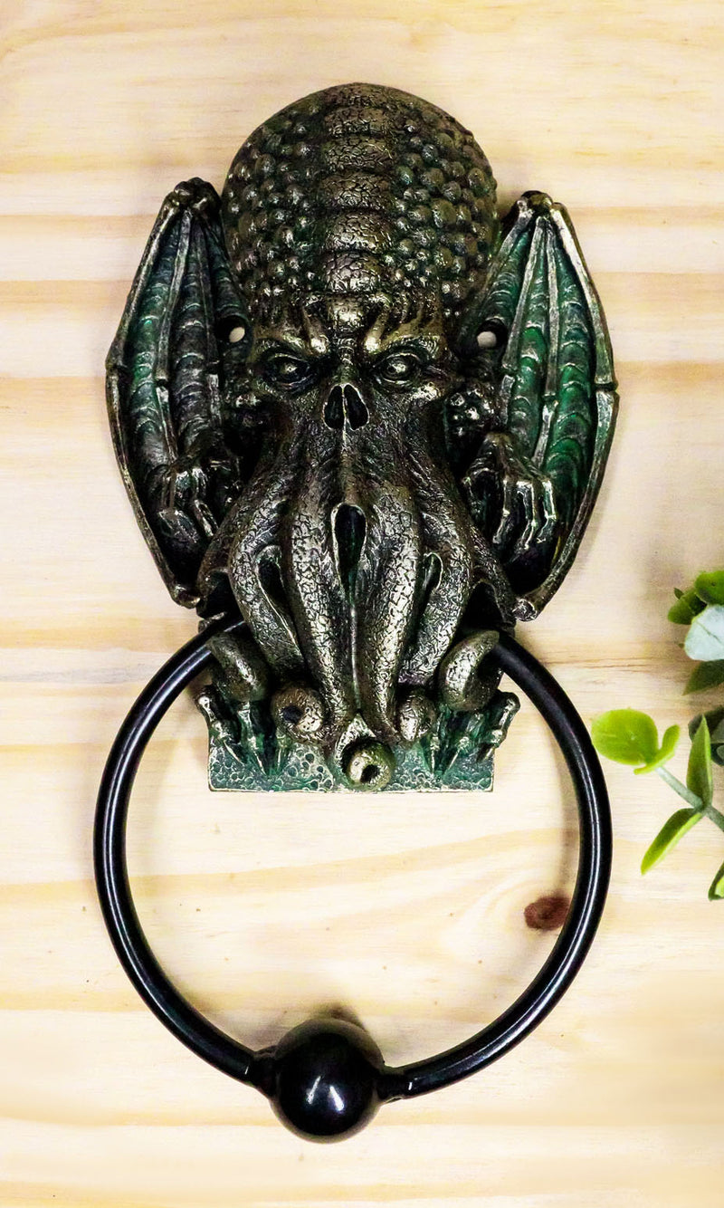 Ebros Nautical Ocean Monster Cthulhu Kraken Octopus Door Knocker Sculpture