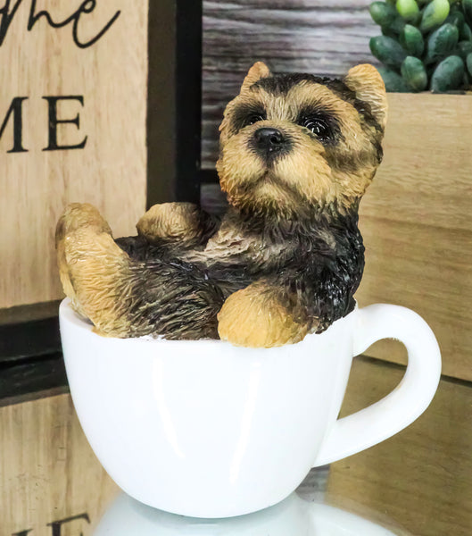 Teacup Yorkie Puppy Toys Ebros Realistic Mini Yorkie Teacup Statue