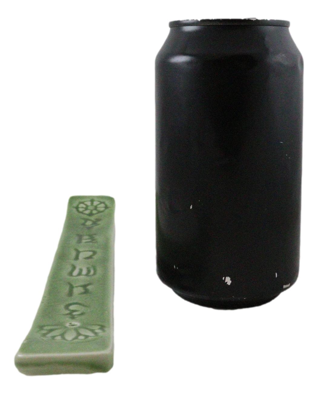 Ceramic Green Chakra Sacred Symbols Mandala Incense Burner Feng Shui Zen Yoga