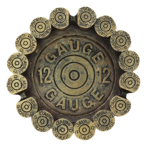 Ebros Wild Western 12 Gauge Shotgun Shells Round Cigarette Ashtray Figurine 4.5"W