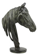 Ebros Terracotta Horse Bust Sculpture 12.25" Tall Faux Granite Resin Decor Stallion Horse Head Statue