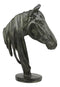 Ebros Terracotta Horse Bust Sculpture 12.25" Tall Faux Granite Resin Decor Stallion Horse Head Statue