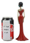 Ebros Day of The Dead Elegant Skeleton Lady in Red Gown Statue 8" H for Dias De Muertos Or Halloween Decor Figurine As Decorations of Skulls, Skeletons and Ossuary Sculptures