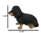 Ebros Realistic Black And Tan Dachshund Puppy Statue 8"L Schnitzel Sausage Wiener Dog