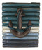 Rustic Beach Nautical Marine Ship Anchor With Ropes Wood Panel Wall Decor Plaque