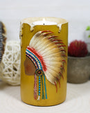 Southwestern Indian Dreamcatcher Feathers Colorful Votive Candleholders Set Of 4