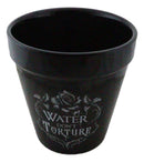 Water Don't Torture Rose Vines Wicca Witch Apothecary Flower Herbs Planter Pot