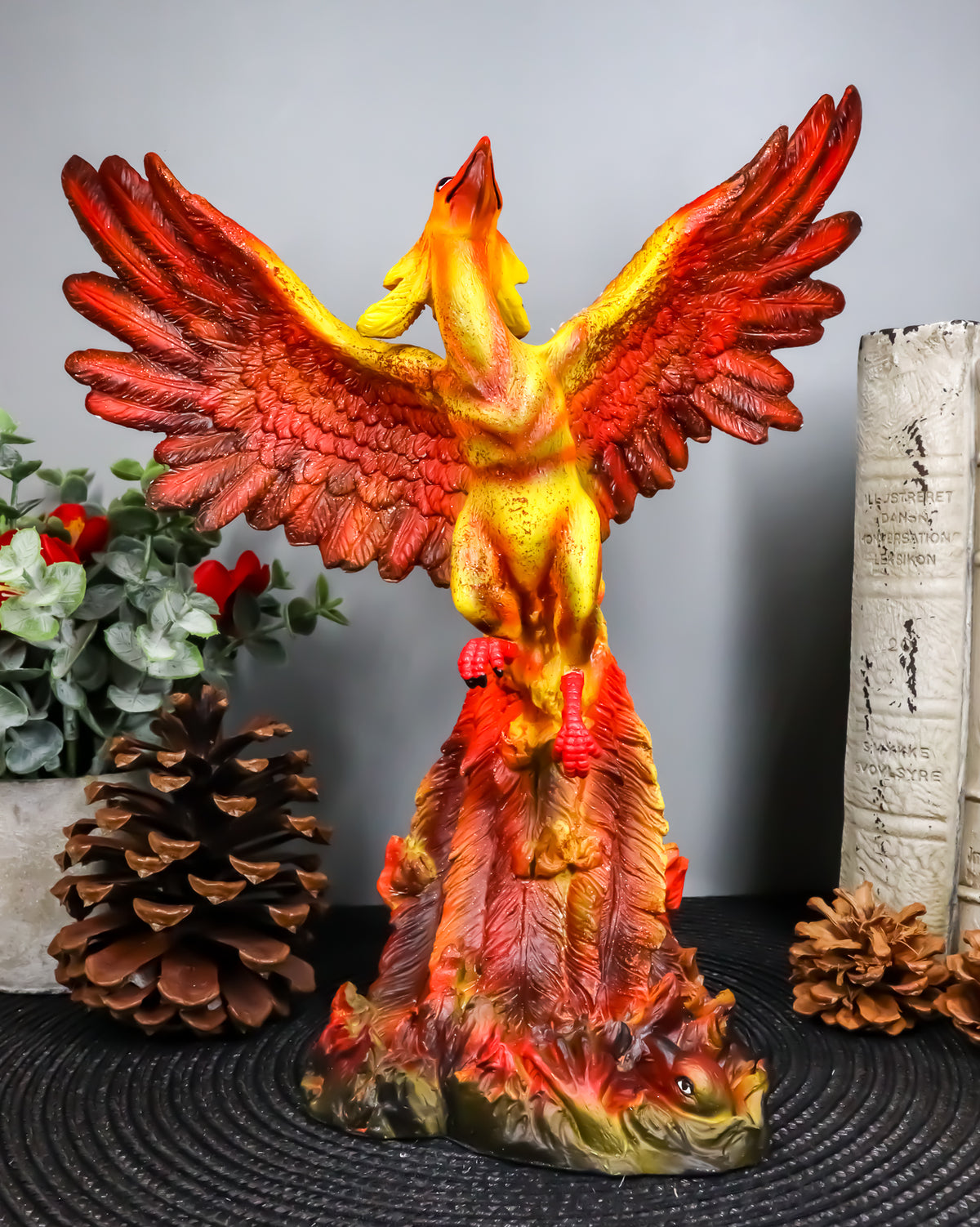 Ebros Fawkes Resurrection of The Phoenix Fire Bird Statue Symbol of Transformation and Rebirth Figurine - Ebros Gift