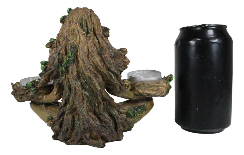 Celtic Green Tree Woman Goddess Gaia Dryad Ent Double Votive Candles Holder