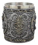 Ebros Medieval Knight Of The Cross Charging On Cavalry Horse Coffee Mug 14 Ounce