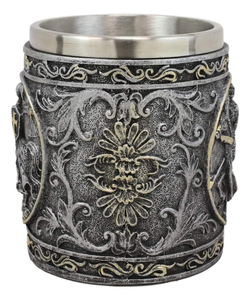 Ebros Medieval Knight Of The Cross Charging On Cavalry Horse Coffee Mug 14 Ounce