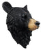 Ebros Large Olympic Black Bear Head Wall Decor Plaque 16"Tall Taxidermy Bust