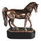 Rustic Western Tennessee Walking Horse Model Stallion Figurine With Trophy Base