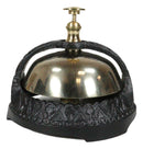Vintage Antique Style Ornate Victorian Small Front Desk Hotel Bell Paperweight