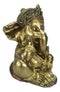 Vastu Hindu Elephant God Baby Ganesha Ganapati With Hands On Cheek Figurine