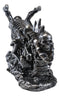 Ebros Hell Ghost Rider Skull Chopper Motorbike Wine Holder Figurine 15.25" L