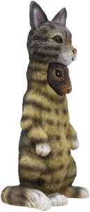Ebros Dupers Collection Mouse Rat Disguising As A Tabby Cat Statue 5.25" Tall