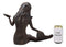 Ebros Gift 11.5" Tall Cast Iron Large Nautical Siren Mermaid Holding Starfish Vintage Statue Ocean Goddess Princess Coastal Beach Under The Sea Mermaids Decorative Accent (Rust Bronze)