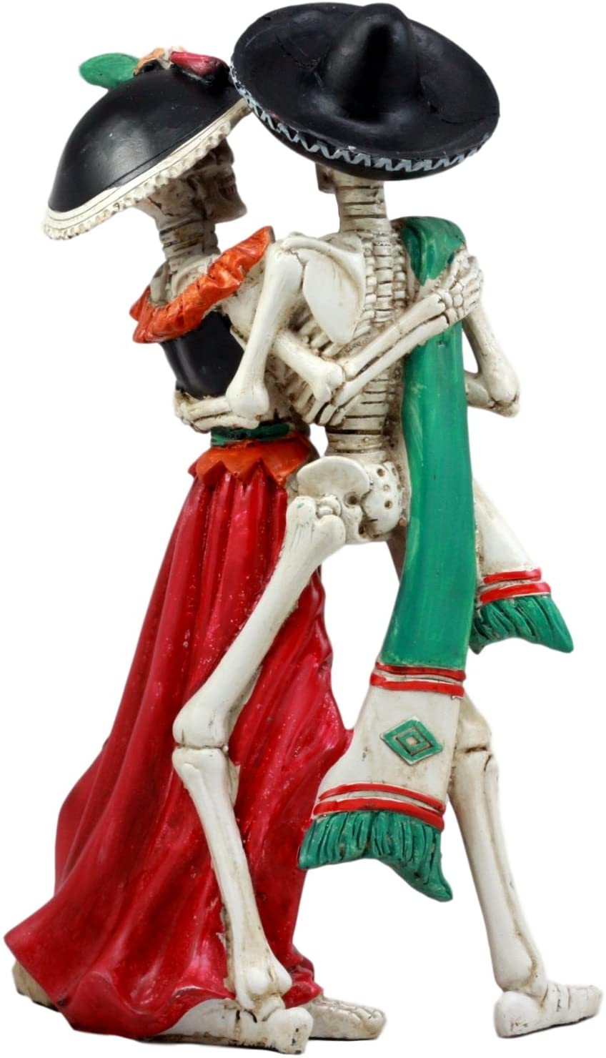 Ebros Day of the Dead Celebration Skeleton Couple Dancing Figurine 12 inch