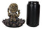 Hindu Elephant God Ganesha On Lotus Padma Flower Votive Candle Holder Figurine