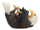 American Pride Patriotic Drinking Bald Eagle Wine Bottle Holder Figurine 11.25"L