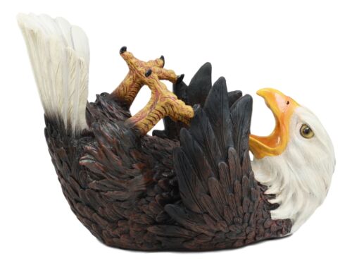 American Pride Patriotic Drinking Bald Eagle Wine Bottle Holder Figurine 11.25"L